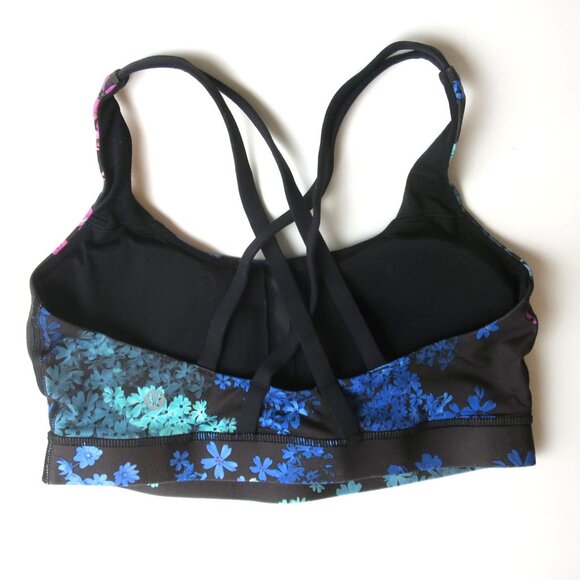 Lululemon Energy Bra Petal Pop Multi Floral Print Size 8 - Picture 5 of 7